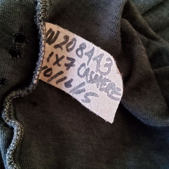 NWOT Black Cashmere Distressed Distroyed Ripped Turtleneck Jersey Knit Top S - Picture 8 of 9